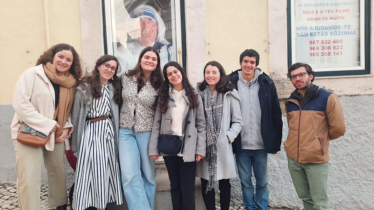 Volunteers in Lisbon, Portugal