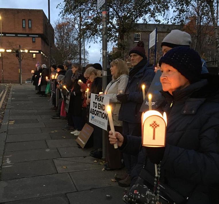Candlelight vigil in Edinburg